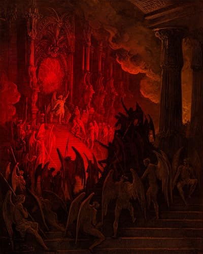 Tableaux Paradise Lost Gustave Doré | Impression Toile Art Mural Classique 60x90 cm