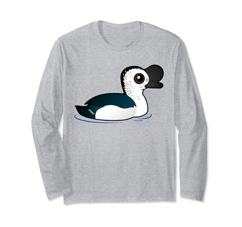 Cute Cartoon Knob-billed Duck Birdorable Waterfowl Species Long Sleeve T-Shirt