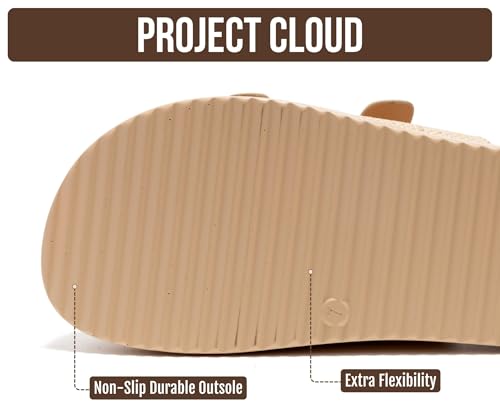 Image of Project Cloud Platform Sandals Women - Plush & Soft Insole Wedge Slides for Women Footwear - Beach Essential Wedge Sandals for Women 2026 (Softy)