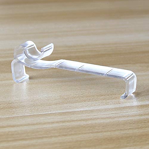 Valance Clips 6Pcs 3'' Window Blinds Hidden Clip Clear Plastic For Horizontal Blinds Valance Retainer Holder #TOP4