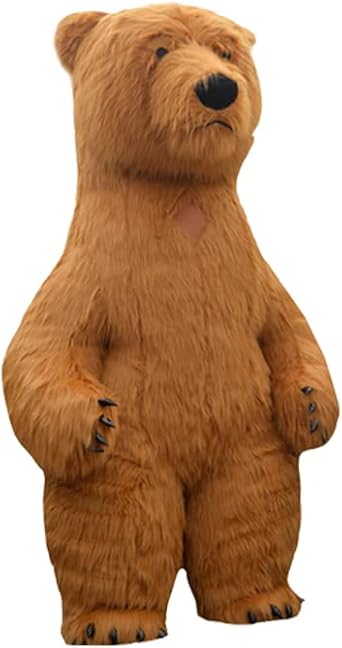 Inflatable Costume Plush Polar Bear Mascot Costume Halloween Wedding Fancy Party Sport Meet Marketing Activity Cosplay Outfit