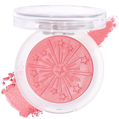 UCANBE Baked Blush for Cheek, Glow Blushing Palette - Seamless Silky Blendable Powder Blush Makeup Palette, Delivering Long Last Natural Ruddy Complexion (02 Coral)