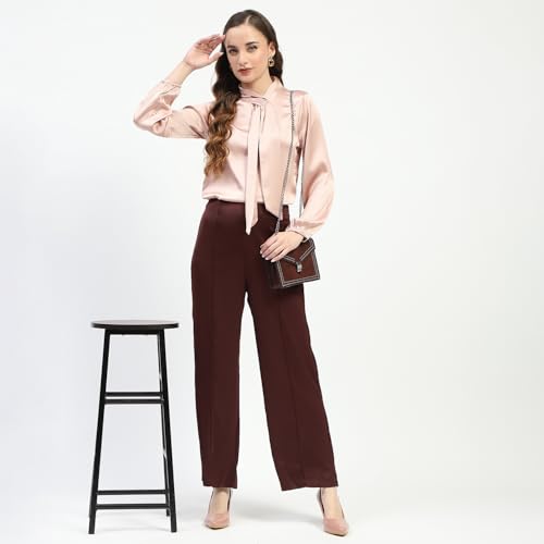 Image of Madame Women Solid Trousers