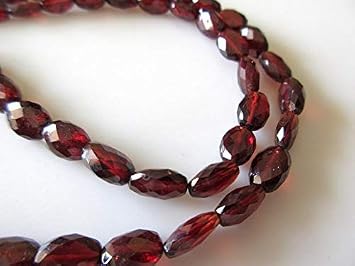 Garnet Faceted Oval Beads, Oval Shape Garnet Beads, Garnet Beads for Garnet Jewelry Garnet Necklace, Natural Garnet Stone