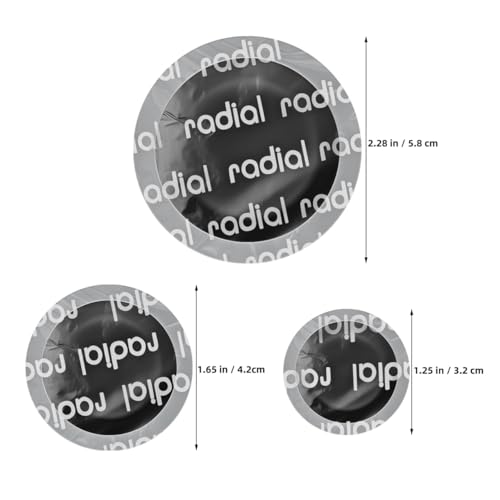 Image of ULTECHNOVO Heavy Duty Tire Repair Patches 90 Pcs 2.28 Inch Round High Temperature Rubber Puncture Patch Kit for Car Motorcycle Truck Tube Repair