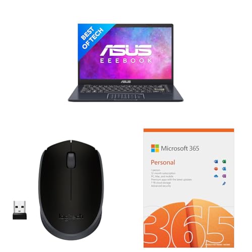 Image of ASUS Eeebook 14, 14-inch (35.56 cms) HD, Intel Pentium Silver N6000, Thin and Laptop (4GB /256GB SSD /