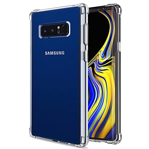 対応 Samsung Galaxy Note8 SCV37 SC-01K ケース GalaxyNote8 カバー Samsung TPU 保護ケース Galaxy Note 8 カバー背面 アイフォン ンプロテクター シェル クバー クリア ソフト 透明シェル ンプロテクター ​シェル【耐衝撃 エアバッグ 滑り止め すり傷防止 薄型 軽量 シェル スリム 携帯便利】