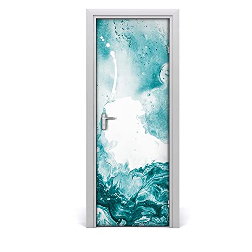 Sticker de porte effet marbre revêtement mural autocollant