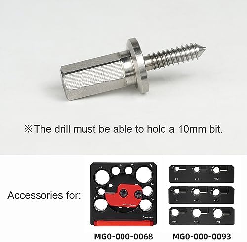 Toolcool Dowel Maker Accessories Stock Holder Screw Nail Drill Adapter Use to Attach Stock to The Drill