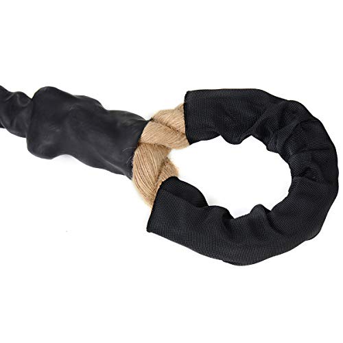 GINEE Climbing Rope Fitness 10Ft,Gym Training Ropes High Strength,Diam1.5 Inch(38mm) Jute Rope for Climbing Exercise,Professional Workout,Muscle Exercise,Coaching,Student Sports.