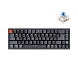 Keychron K6 Wireless Mechanical Keyboard, 65% Compact Layout Bluetooth/Wired RGB Backlit 68 Keys with Hot-swappable Gateron G Pro Blue Switch Compatible with Mac Windows
