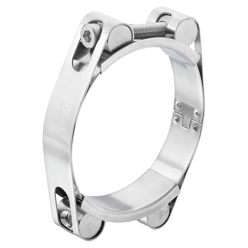 Abrazadera manguera T-Bolt uxcell de acero inoxidable 304 premium para mangueras de 3.54" 2