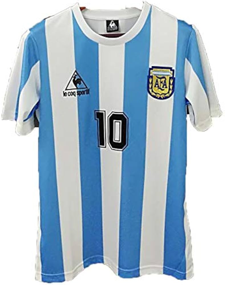 Amazon.co.jp: マラドーナジャージー＃10サッカーTシャツアルゼンチン