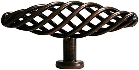25 Pack Oil Rubbed Bronze Oval Bird Cage Birdcage Birds Nest Twist 4" (100mm) Kitchen Cabinet Drawer Pull Knob 8045-100