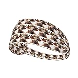 Diadema atlética con estampado de vaca animal, banda antideslizante para el pelo, mantiene el sudor fuera de los ojos para yoga, gimnasio, entrenamiento