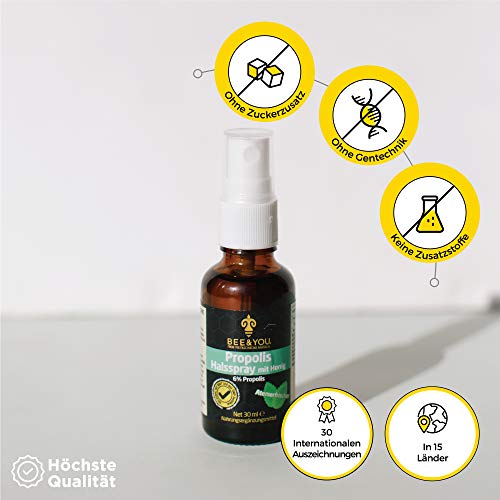 Bee&You Propolis Halsspray mit Honig (6%) 30 ml (Wohltuende Zusammenmischung, Fairer Handel, Natürliche & kontrollierte Zutaten) – Bild 7