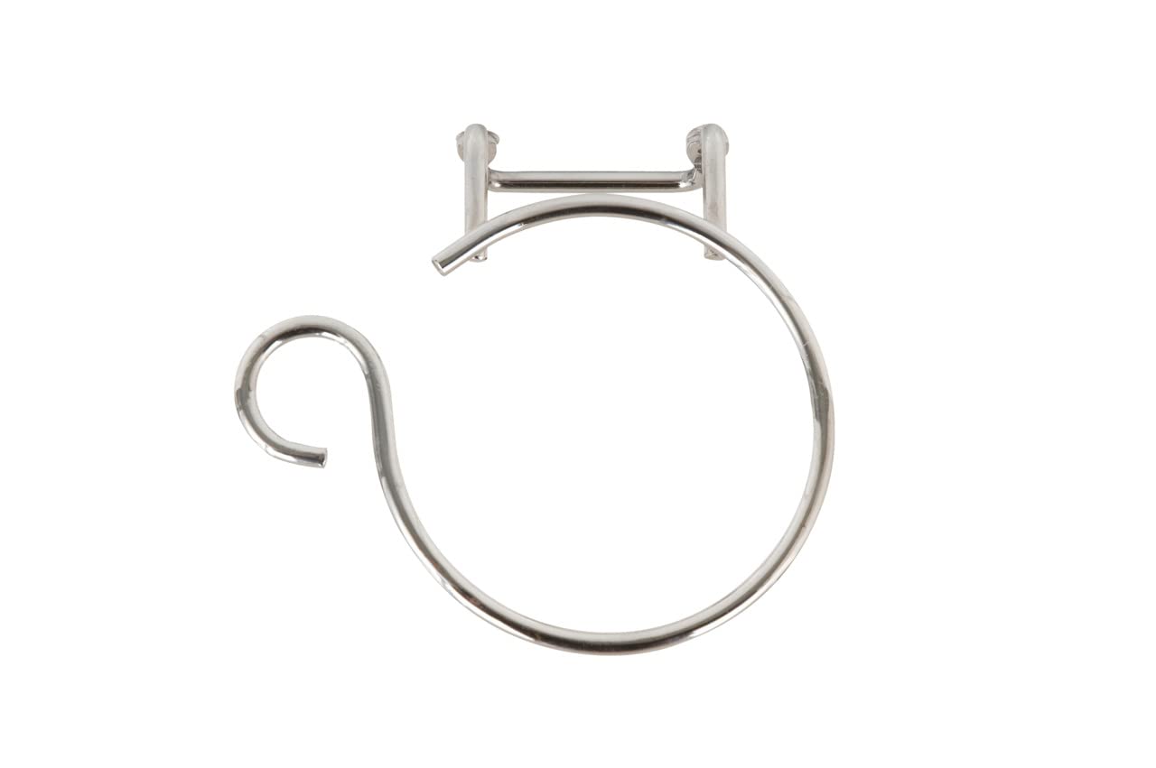 Wenko 18280100 Porta Asciugacapelli Milano con Portacavo per il Montaggio a Parete, Acciaio, 11 x 4,5 x 12 cm, Cromo