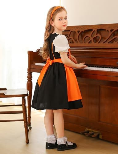SEAUR Beierse jurk voor meisjes, Duits dirndlkostuum voor meisjes, kleding voor Oktoberfest Beierse vintage jurk voor kinderen, meisjes, S, Groen, 116/122 cm SEAUR Beierse jurk voor meisjes, Duits dirndlkostuum voor meisjes, kleding voor Oktoberfest Beierse vintage jurk voor kinderen, meisjes, S, Groen, 116/122 cm