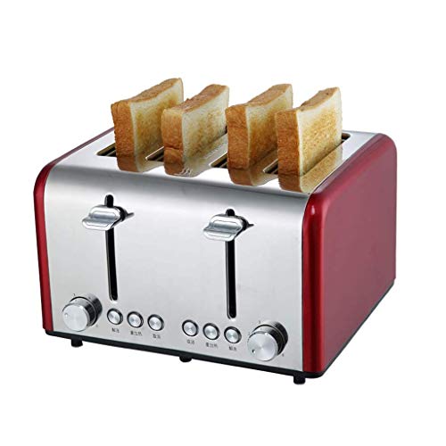 NXYJD Brotmaschine Frühstück Brot-Maschine, den Haushalt Toaster, Edelstahl Toaster, Ausgliederungskrümelschublade… – Bild 3