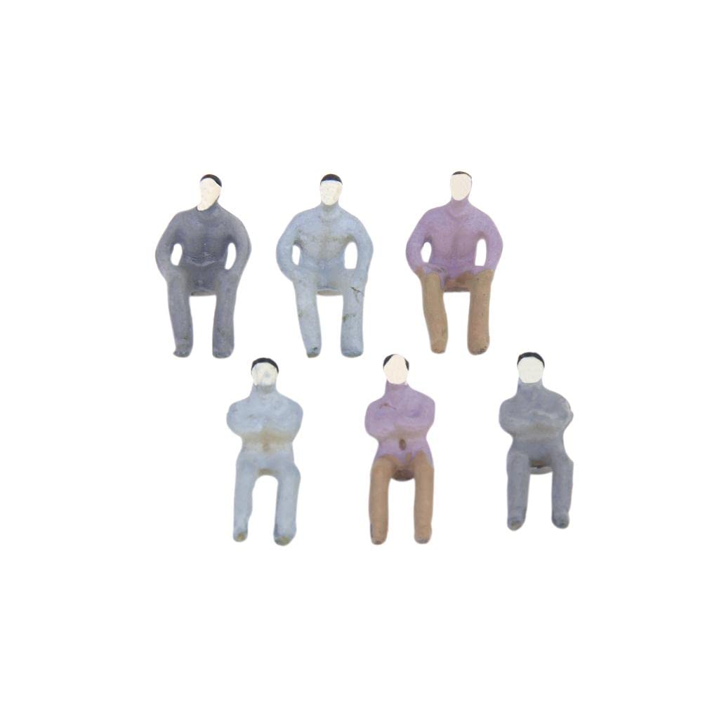 100pcs Painted Model Train Seated People Passengers Figures 1:100 TT Scale|Toys & Hobbies | Model Railroads & Trains | HO Scale-image-47