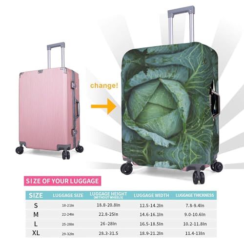 Housse de bagage pliable imprimé chou blanc voyage L - 6