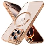 Togotomars for iPhone 16 Pro Max Case Built-in Camera Protector Stronger Magnets Electroplated Bumper Non-Yellowing Drop Protection Compatible with Magsafe Cover (Desert Titanium)