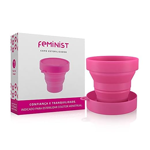 Copo Esterilizador em Silicone para Coletor Menstrual Feminist - (CORES SORTIDAS)