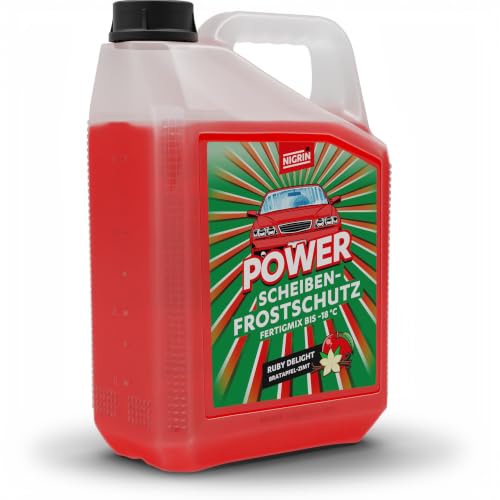 NIGRIN POWER Scheibenfrostschutz Fertigmix Ruby Delight | 5 Liter | wirksam bis -18°C | Anti-Freeze-Formel… – Ansicht 3