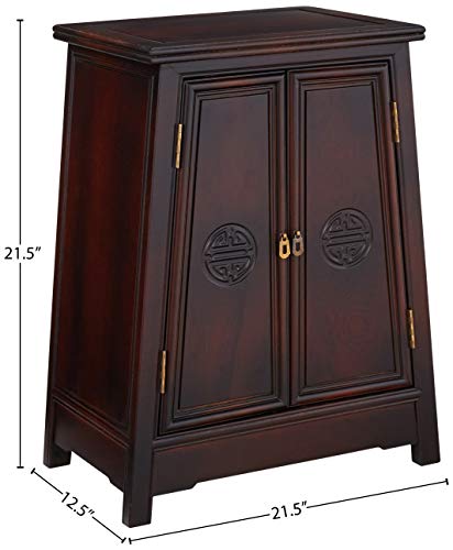 Oriental Furniture Rosewood Long Life Cabinet #TOP2