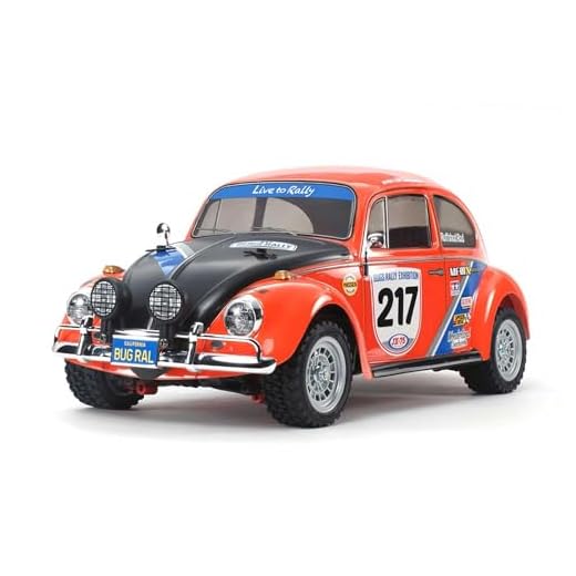 Tamiya- Volkswagen 58650-1:10 RC VW Beetle Rally MF-01X, Coche/vehículo teledirigido, modelismo, Kit, Hobby, Montaje, sin Pintar, Color Clear (58650)
