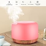 300ML Essential Oil Diffuser, Remote Control Ultrasonic Aromatherapy Oil Diffusers Cool Mist Humidifier, Waterless Auto-Off and 7 LED Light Colors for Bedroom, Yoga, SPA, Baby - Image 3