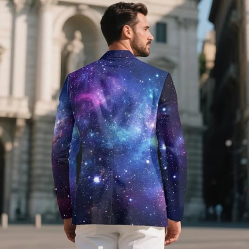 AFPANQZ Men's Suit Blazer Casual Coats Lightweight Party Jackets Sports Coat Pockets One Button Tuxedo Suits3