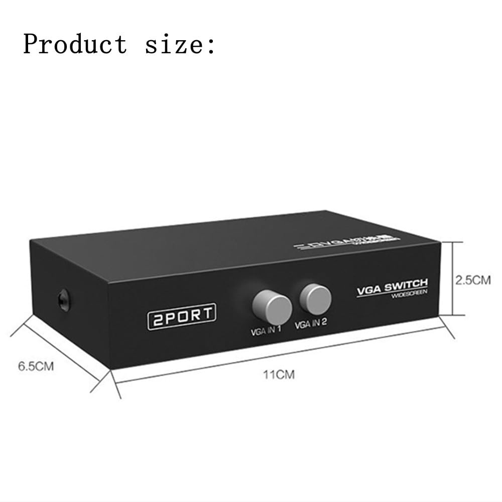 2 porte VGA Video switcher 2 in 1 Out 1 in 2 Out bidirezionale Condivisione Video Mutua Computer Host Esterno VGA TV Monitor Proiettore Selettore Switch Box 1 Host alla volta