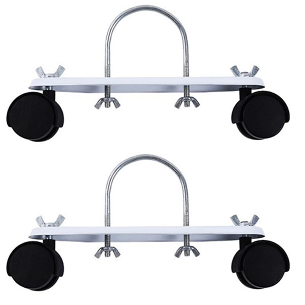 Littimoon 2 PCS Metal Mobile Pulley Bracket with 360° Rotating Wheels for Electric Heaters