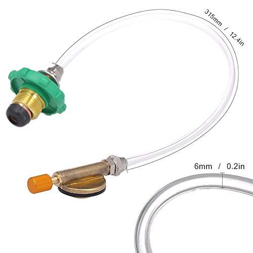 Adaptador de recarga, Romacci Adaptador de reabastecimento de propano para fogão de acampamento Adap