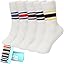 Striped Retro Crew Socks-01