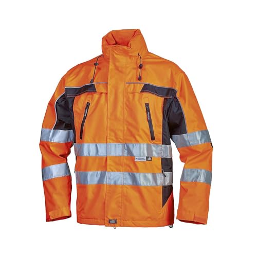 L+D ELDEE 40899-XXXL Warnjacke Tambora leuchtorange/schwarz Kleider-Größe: XXXL EN ISO 20471:2013,