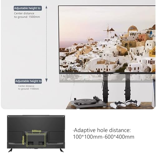 Soporte móvil para TV con ruedas y almacenamiento miniatura 5