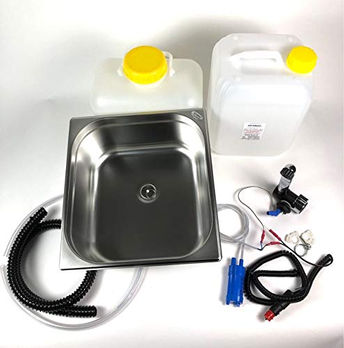 Campingküche Komplettset Mit Spüle & Wasserpumpe - Mobiler Küchenblock Für Wohnmobil & Imbisswagen