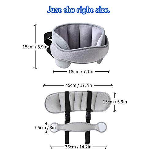 Soporte de cabeza ajustable para niños para auto miniatura 5