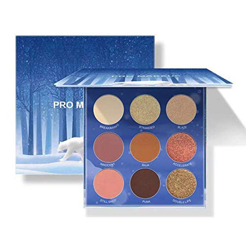 Eyeshadow Palette Vodisa Pro 9 Colors Highly Pigmented Eye Shadow 5 Matte 4 Shimmer Long Lasting Waterproof Eye Makeup Set Professional Beauty Cosmetics