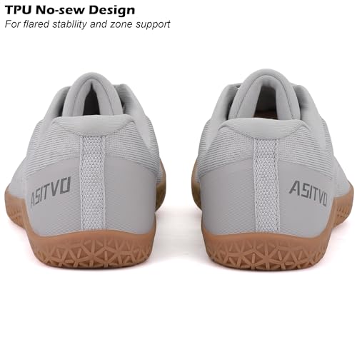 Image of ASITVO Barefoot Shoes Men Wide Walking Zero Drop Cross Trainer Gym Sneakers | Minimalist Grounding Walking Width Toe Box Knit Seamless Upper Colorful