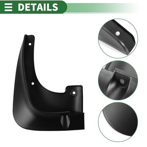 Image of Motoforti Mud Flaps Splash Guards Mud Guards for Hyundai Sonata 2008-2010 W /Mount Accessories
