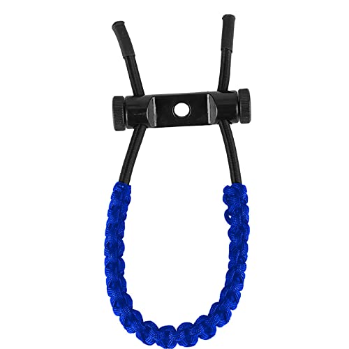 Acouto - Acouto Bow Wrist SlingBow Wrist Strap 1Pc Archery Compound Bow Wrist Cord Rope For Adult a Discover Ulti the Wrist Premium Top Notch Ensures Wearable of Made While Equipment (Black) (Blue)