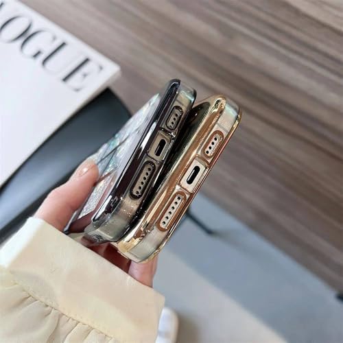 Coque antichoc pour iPhone 13 Pro protégeant des chutes avec style pailleté chic - 2