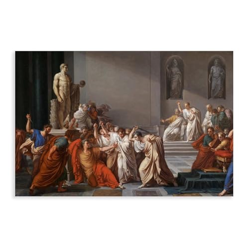 The Death Of Julius Caesar Painting Suitable For Wall Decoration Art Studio Decoration Home Decoration And Bedroom Decoration It Can Also Be Used For Office Artwork And Abstract Murals 12x08inch(30x20