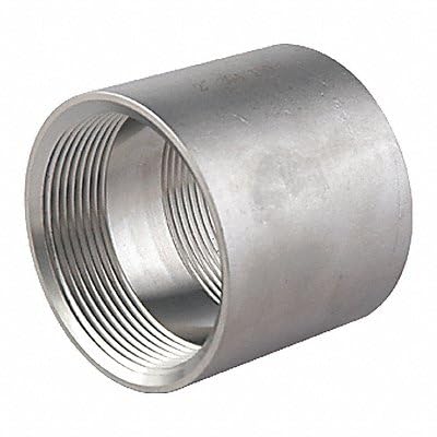 Value Brand, 1LRZ3, Coupling, 1 1/2 in, 304 Stainless Steel