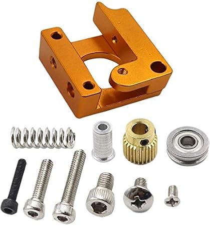 MK8 3D Printer Extruder Aluminum Block DIY Kit, Right Hand Version with Springs and Gears-image-14