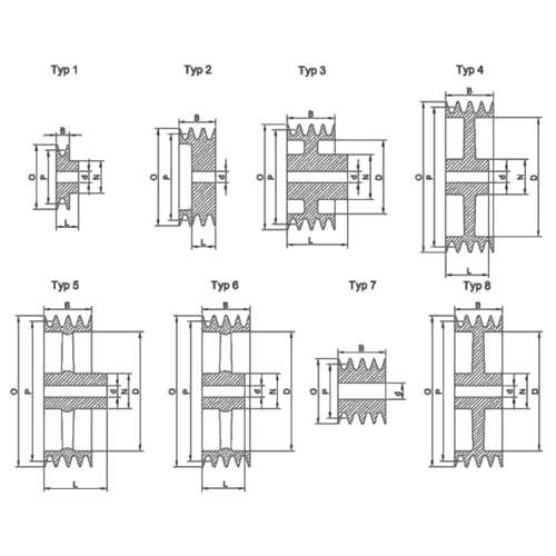 cyclingcolors 1x Keilriemenscheibe Riemenscheibe 1 Rille Z oder SPZ Außendurchmesser 79 mm Teilungsdurchmesser 75 mm Gusseisen Baumaschinen Forstwirtschaftliche Landwirtschaftliche Maschinenbau