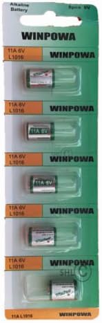 50 Piece 11A A11 MN11 L1016 G11A 11 Card 0% Mercury 0% Hg 6V Long Duration Alkaline Battery